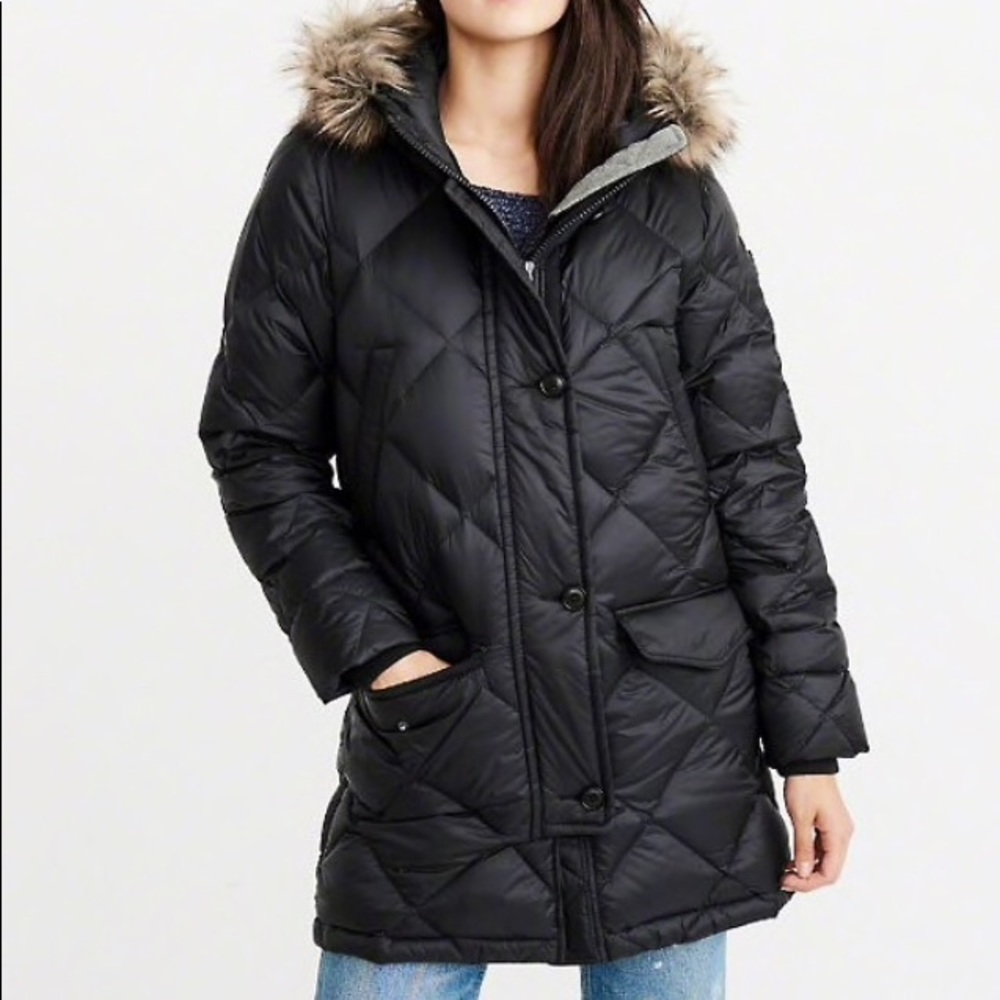 Parka rellena con pluma